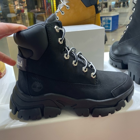 Timberland Shoes - Timberland Black Rugged Lace-Up Boots